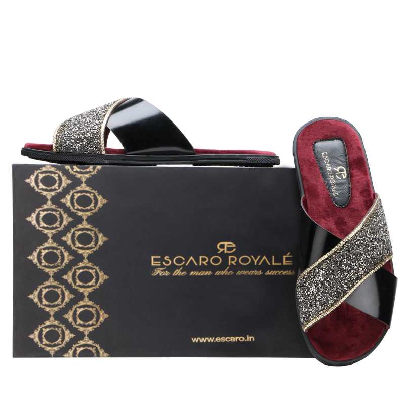 Dynamo Embellished Sliders - Escaro Royale