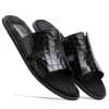 Iconic Textured Sliders - Black - Escaro Royale