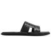 Iconic Textured Sliders - Black - Escaro Royale