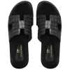 Iconic Textured Sliders - Black - Escaro Royale