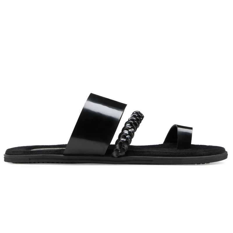 Genesis Weaved Slippers - Black - Escaro Royale