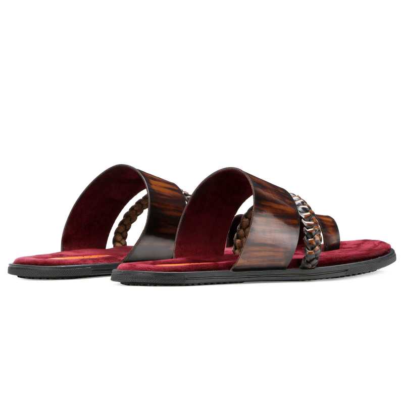 Genesis Weaved Slippers - Brown - Escaro Royale