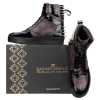 Monarcho Hightop Stud Sneakers In Black Purple - Escaro Royale