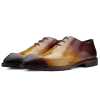 Connery Snip Toe Oxfords - Tan - Escaro Royale