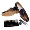 The Chicago Tassel Loafer in Blue Tan - Escaro Royale