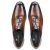 SABRE Goodyear Welted Fiddleback WHOLECUT OXFORDS IN BROWN Patina - Escaro Royale