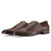 Bastion Goodyear Welted Fiddleback Wholecut Oxford in Patina Scales Brown - Escaro Royale