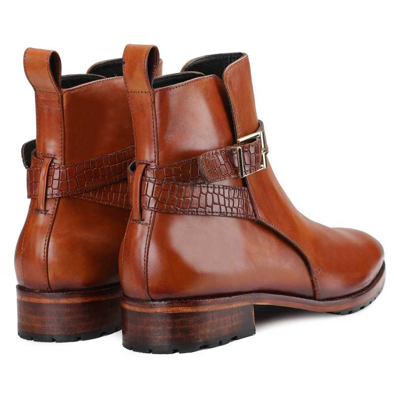 Jodhpur Boot In Cognac - Escaro Royale