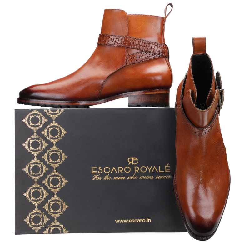 Jodhpur Boot In Cognac - Escaro Royale