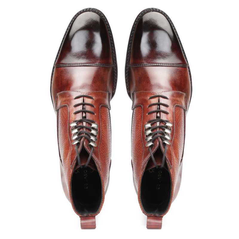 Goodyear Welted Colonel Boot In Brown - Escaro Royale