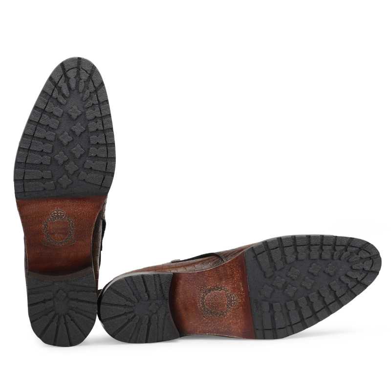 Jodhpur Boot In Patina Scales Olive - Escaro Royale