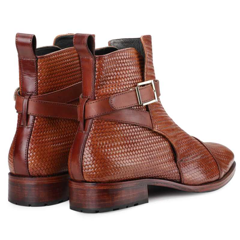 Jodhpur Boot In Patina Scales Cognac - Escaro Royale