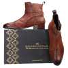 Jodhpur Boot In Patina Scales Cognac - Escaro Royale