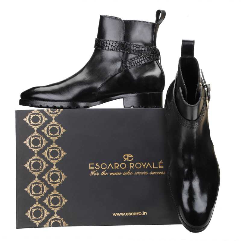 Jodhpur Boot In Black - Escaro Royale