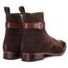 Citadel Zipper Boots in Brown Suede - Escaro Royale