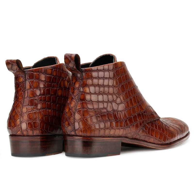 Optimus Chukka Boots in Patina Cognac - Escaro Royale