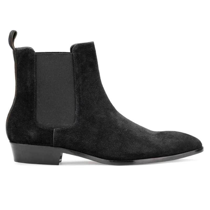 Iceman Chelsea Boots in Black Suede - Escaro Royale