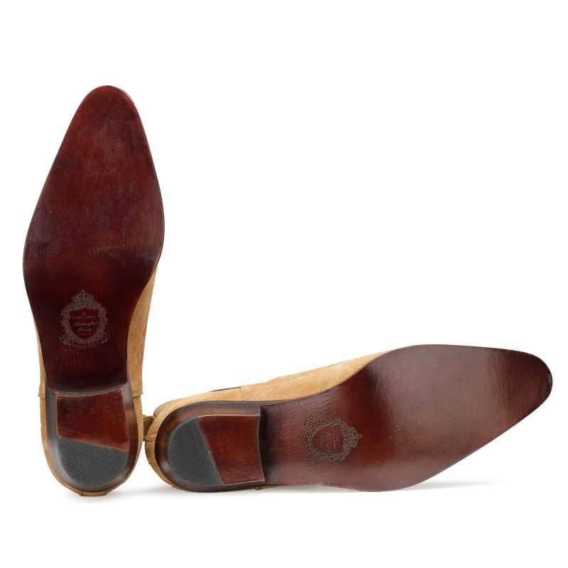 Iceman Chelsea Boots in Camel Color Suede - Escaro Royale