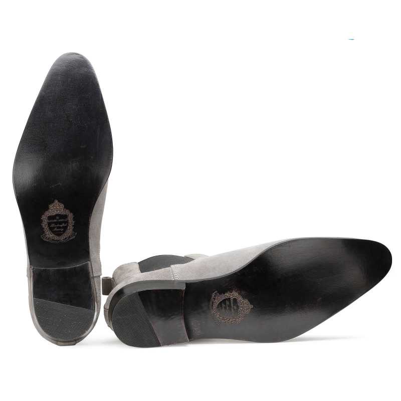 Iceman Chelsea Boots in Grey Suede - Escaro Royale