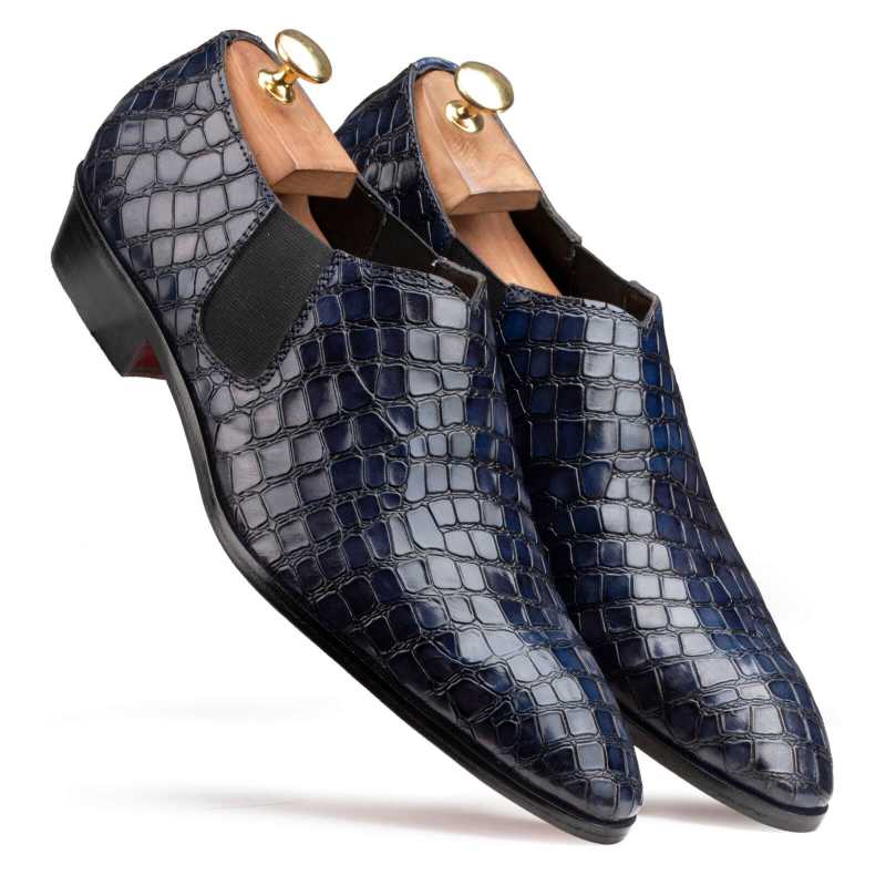 Vader Loafers in Blue - Escaro Royale