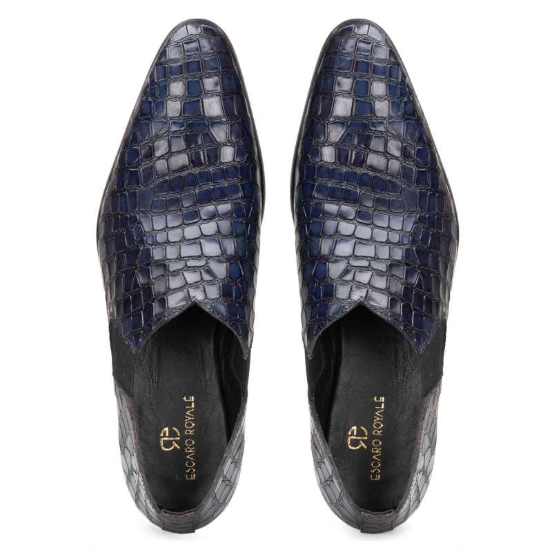 Vader Loafers in Blue - Escaro Royale
