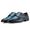 Ross Derby Shoes in Blue & Black - Escaro Royale