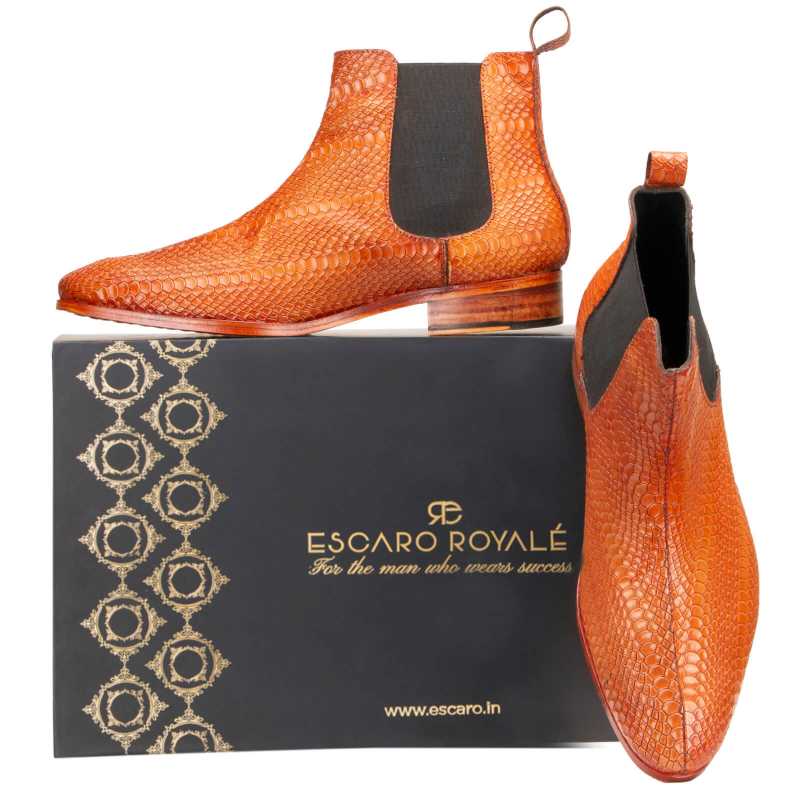 Neo Chelsea Boots in Tan - Escaro Royale