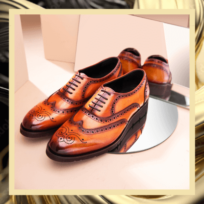 Romel Cognac Brogues